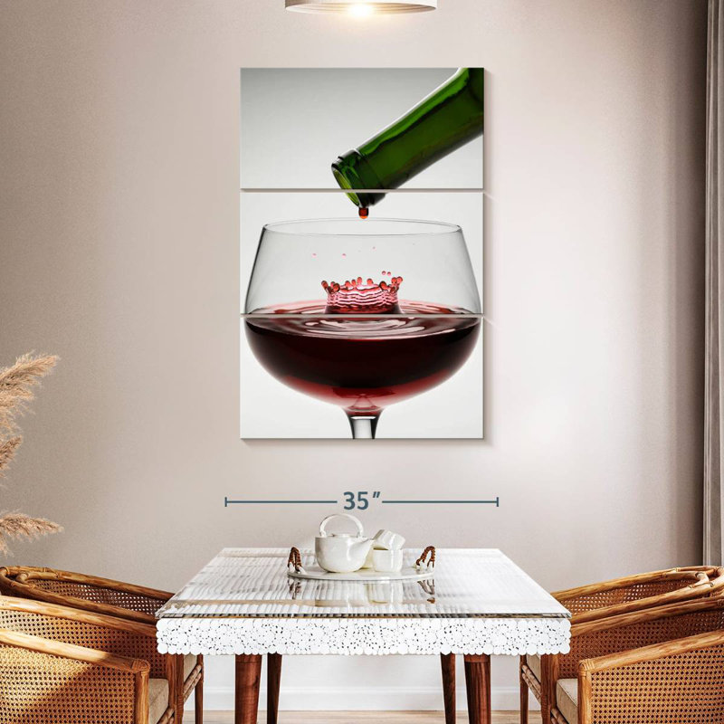 Yarlin Wine Drop, 50" H x 32" W