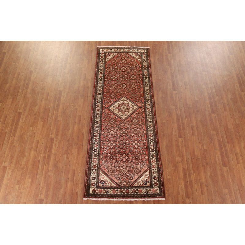 Tapis de couloir géométrique traditionnel 4 x 10