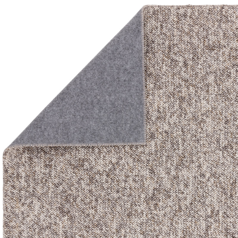Munyak Solid Colour Pebble Brown Area Rug, Rectangle 120 x 170cm