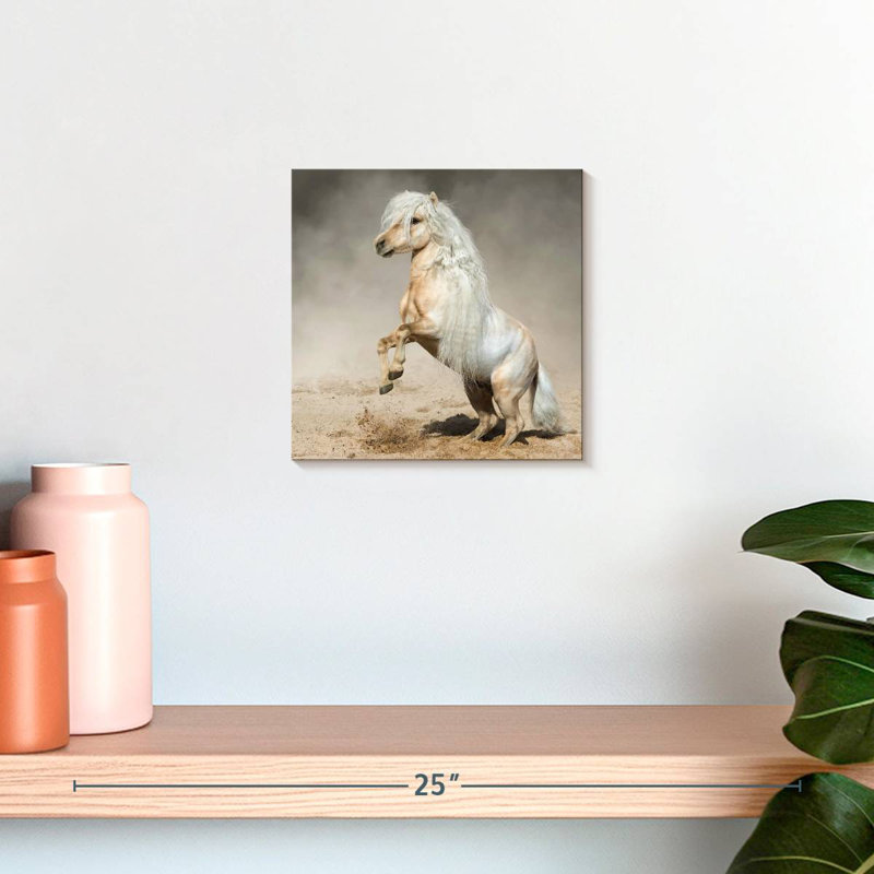 Cheval miniature Crowle Palomino, H 10 po x l 10 po
