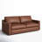  84'' Top Grain Leather Sofa-2091622729