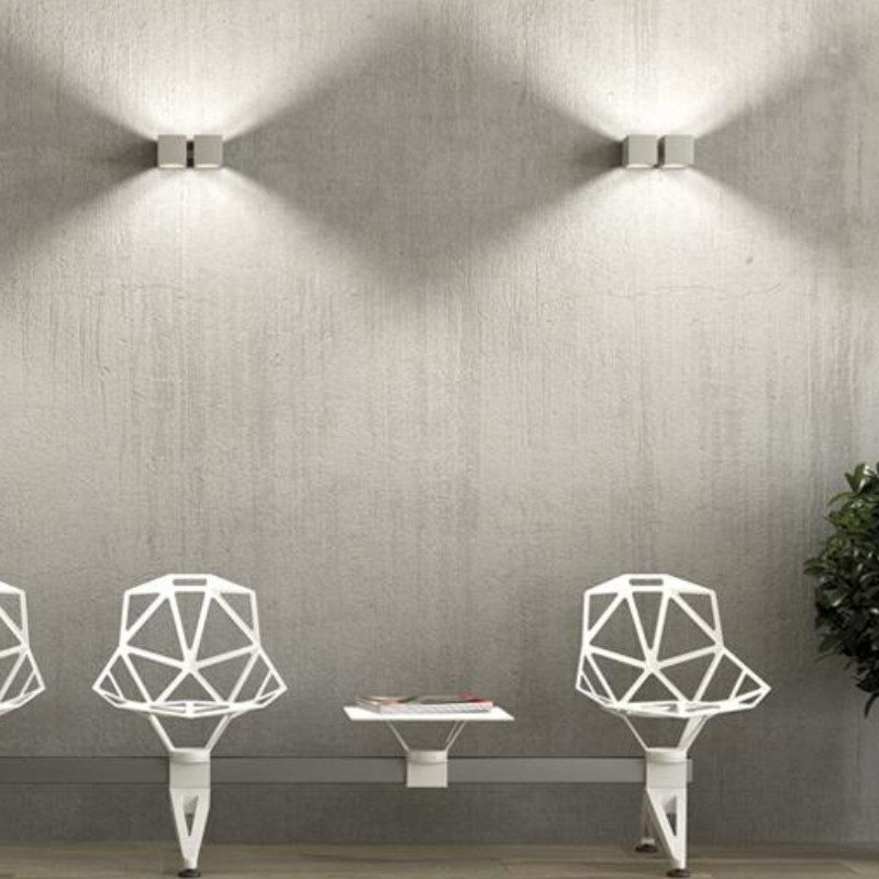 Dau 2 Light Linear Surface, Matte White Lacquer