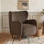 Fauteuil club à oreilles rembourré