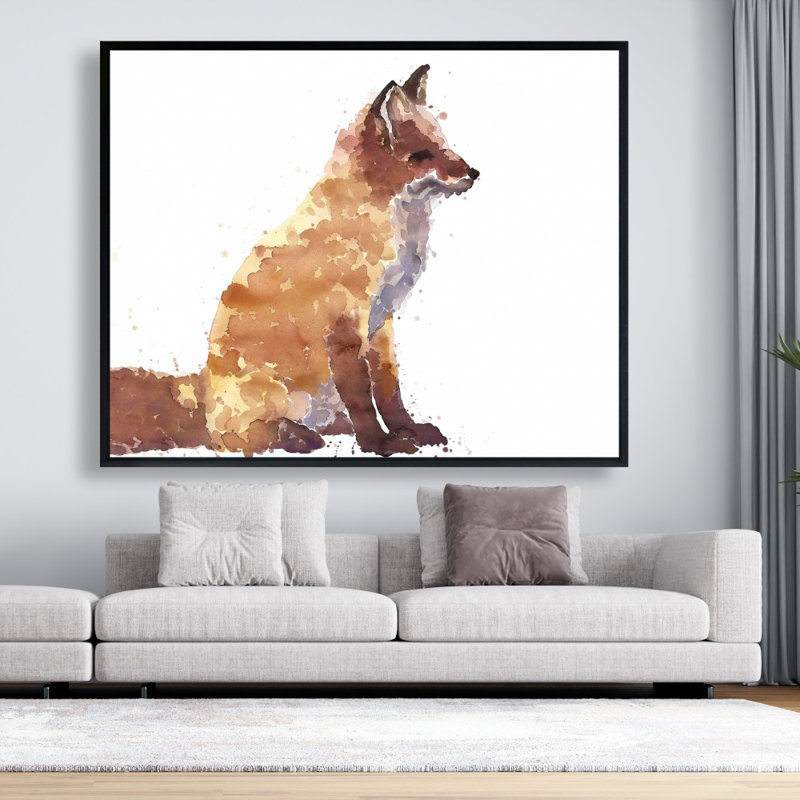 " Red Fox ", 48" H x 60" W