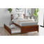 Structure de lit plateforme simple avec lit gigogne-1614669835