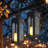 2-pack 20.86 Inch Black Metal Lanterns With Remote Control Led Candles – Decorative Hanging/tabletop Lanterns For Patio, Porch & Home Decor-1348047969-1348047979