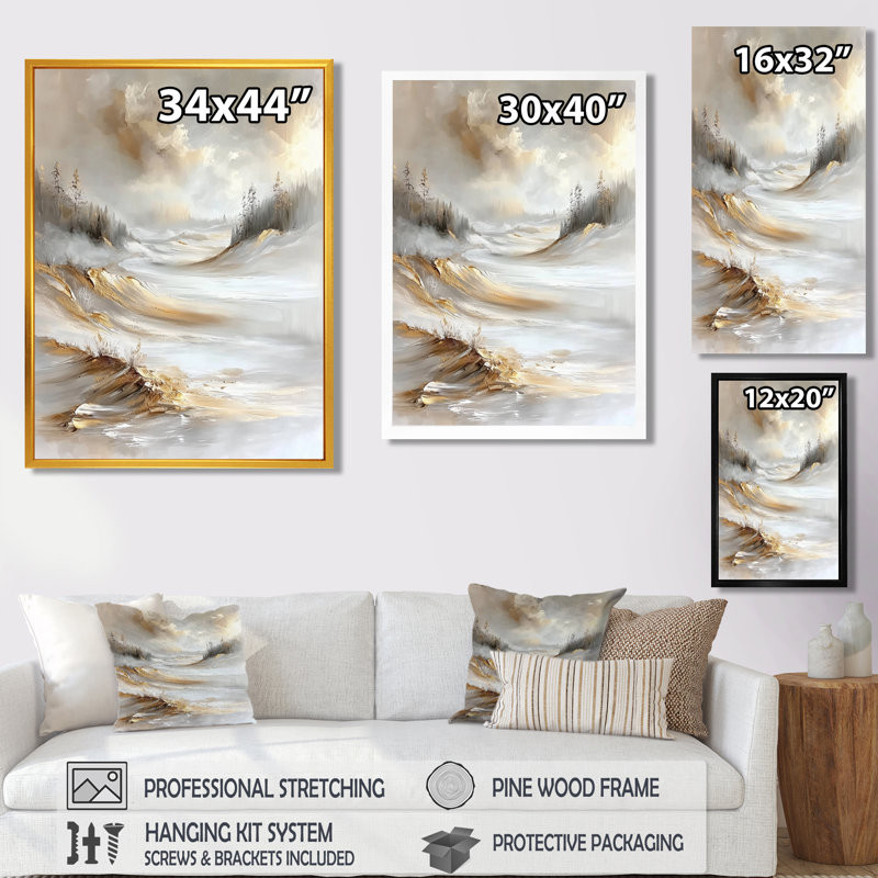 Emersyn - reproduction d'art sur toile côtière, H 60 po x l 28 po, Toile tendue, Ne s’applique pas