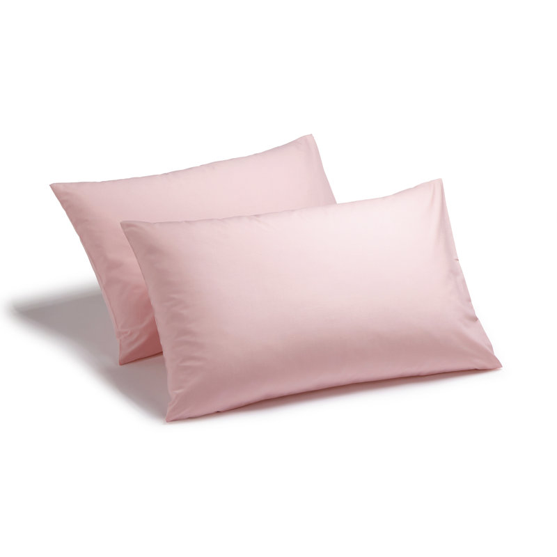 Izyan Cotton Blend Standard Pillow Case, Pink