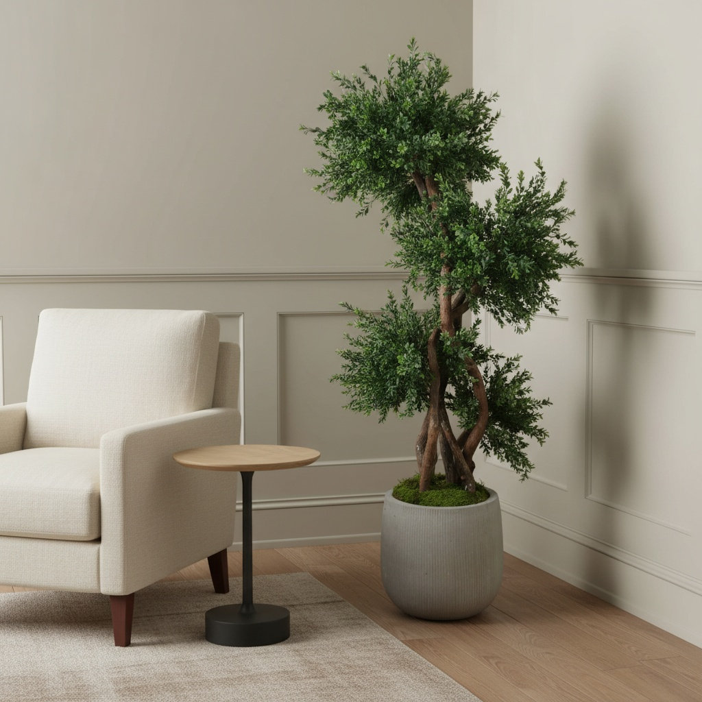 Sani 63" Boxwood Tree in Pot