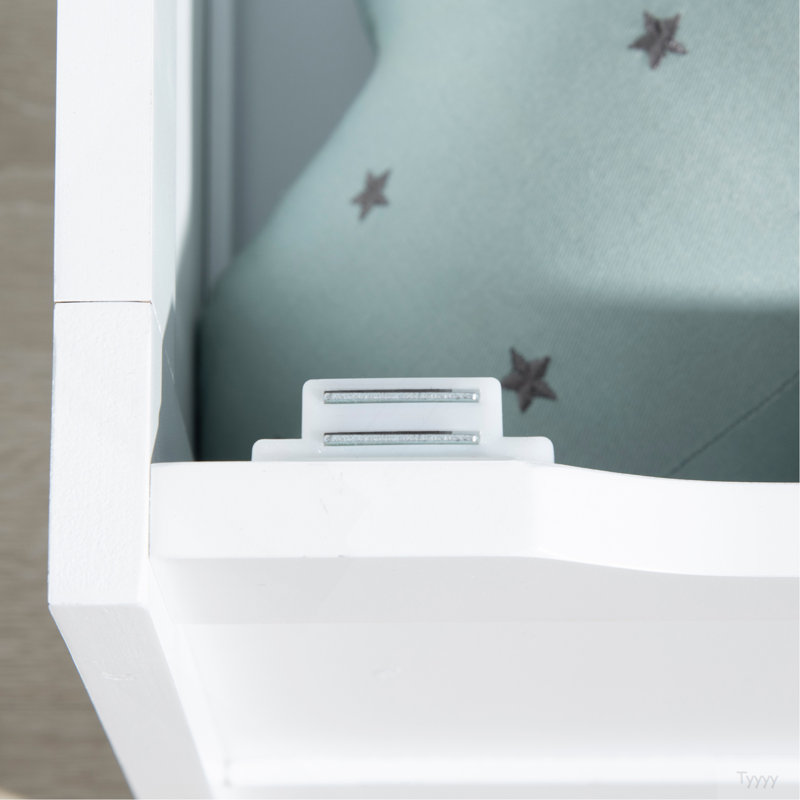 Banc de rangement pour jouets pour tout-petits avec grand intérieur de 27 litres QABA