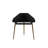 Bradley Mid-Century Modern Corner Floating Desk with Keyboard Shelf in Black-725853935