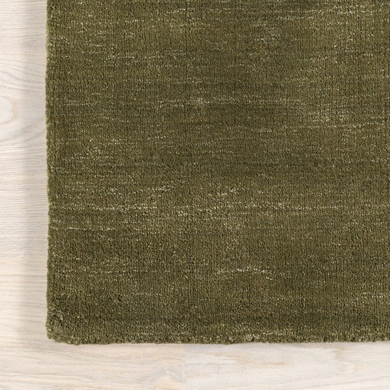 Tapis en mélange de laine tacheté Lahjar, Rectangle 8 pi 6 po x 11 pi 6 po