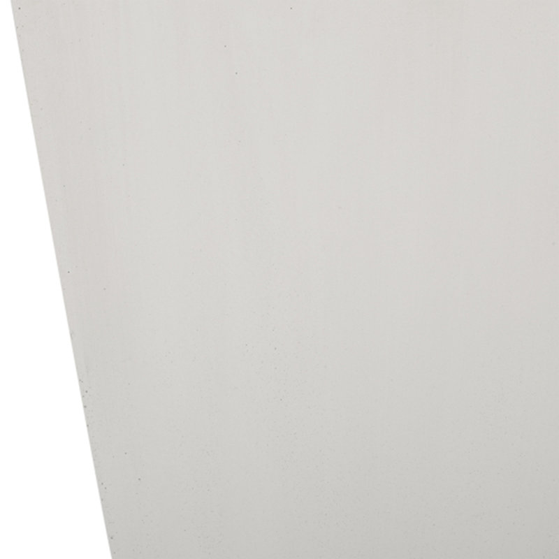 Petite jardinière d'extérieur moderne en pierre , H 24,75 po x l 13 po x P 13 po, Blanc mat