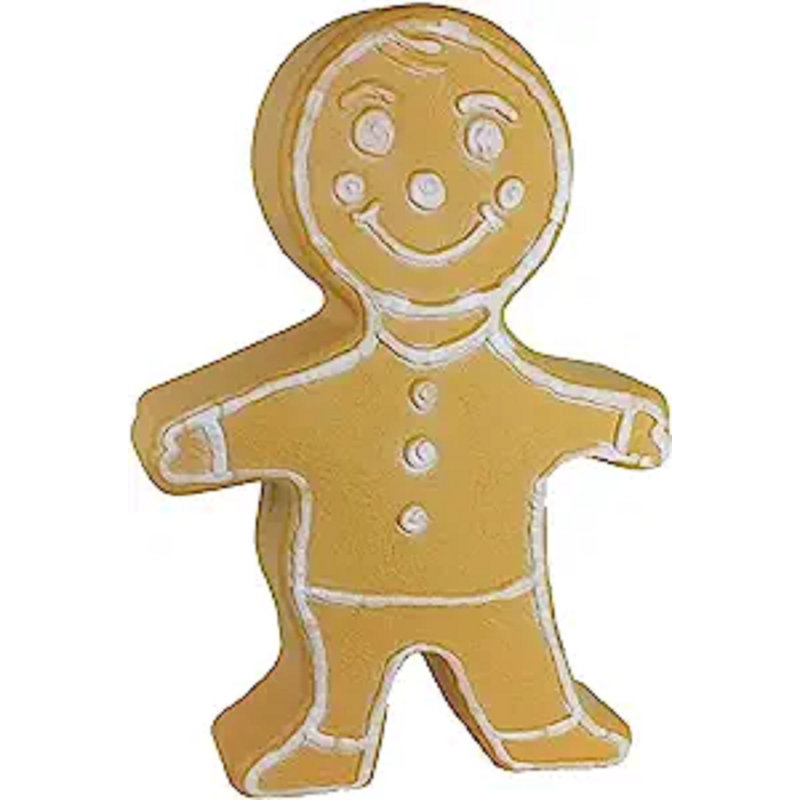 Figurine de pain d'épice de Noël de 24 pouces - statue en plastique moulée par soufflage double face