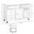 Mobile Printer Stand With Caster Wheels, Home Office Cabinet Organizer With 2 Locking Brakes And Drawer