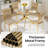 Velvet Dining Chairs Set - Woven Dining Room Chairs with Metal Legs- Modern Upholstered Accent Chair for Dining Room, Kitchen, Vanity, and Living Room-1476971142-1487497232-1476971144
