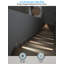 Éclairage pour marches 5CCT 120V à DEL, éclairage d'escalier antireflet, façade magnétique-106267820