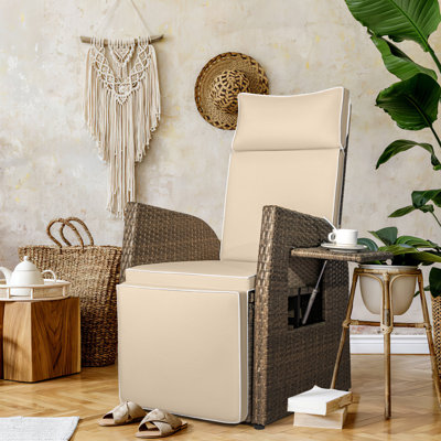 Recliner Patio Chair With Cushions