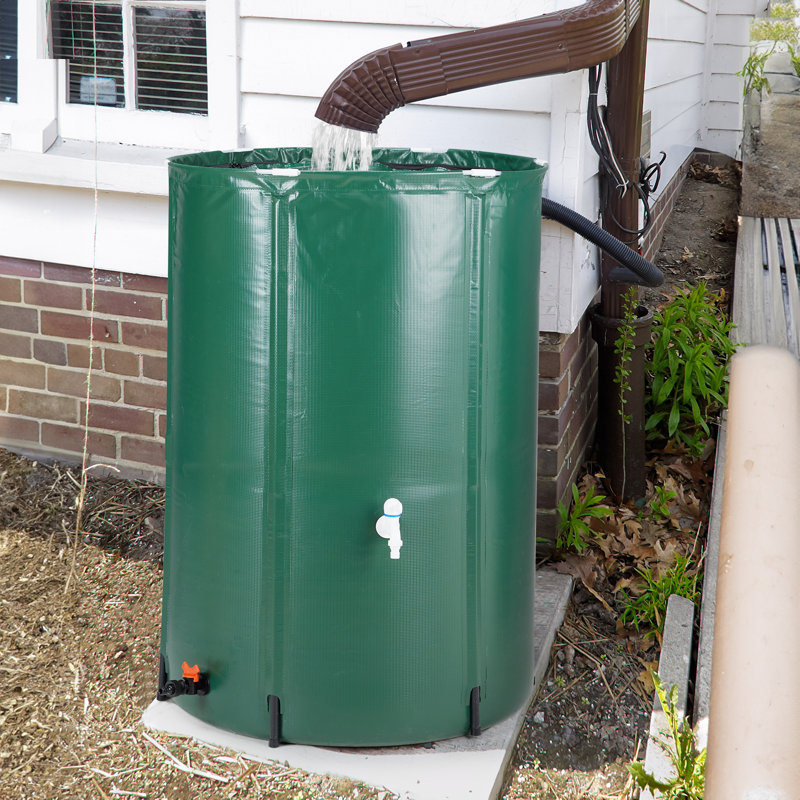 Denishia 100 Gallon Folding PVC Rain Barrel Water Collector