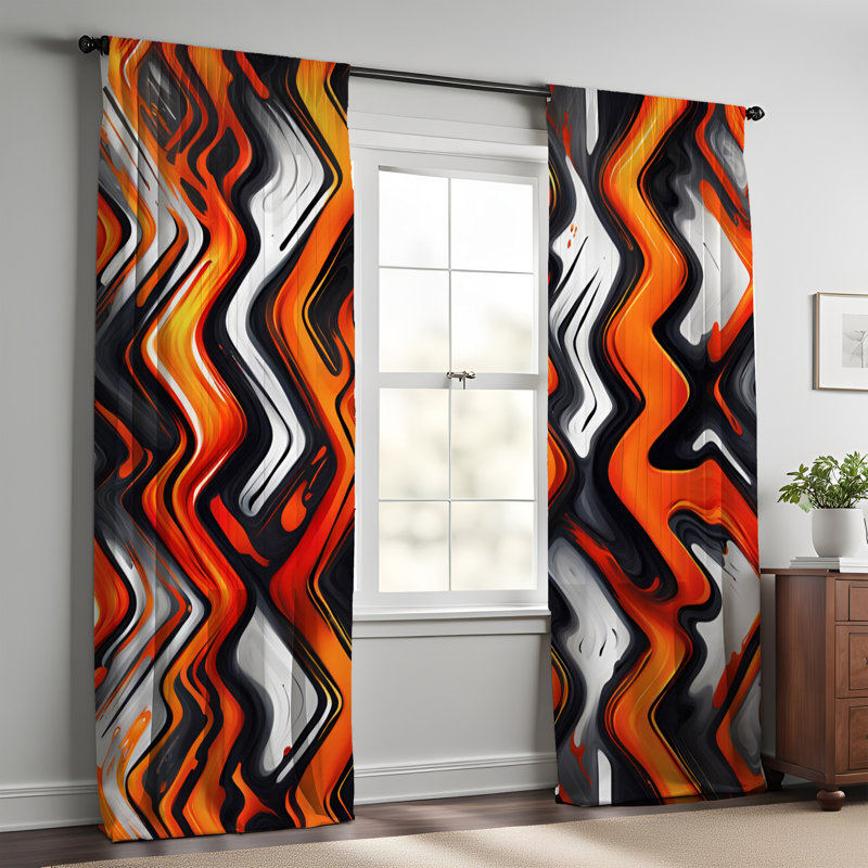 Paire de rideaux semi-transparents Edye, L 20 po x L 52 po