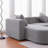 Modern  L shape boucle Sofa with curved seat