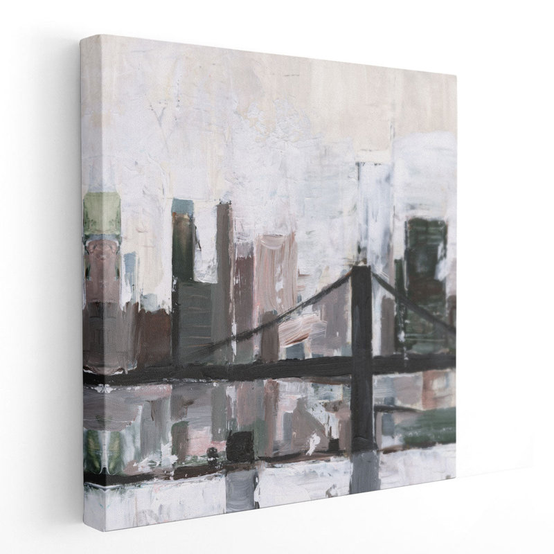 City Silhouette II - reproduction d'art sur toile, H 30 po x l 30 po