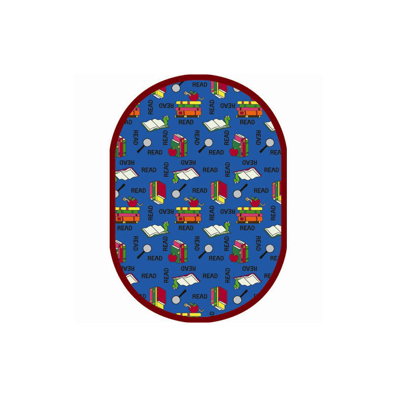Tapis de lecture pour enfants Just for Kids, Ovale 7 pi 8 po x 10 pi 9 po