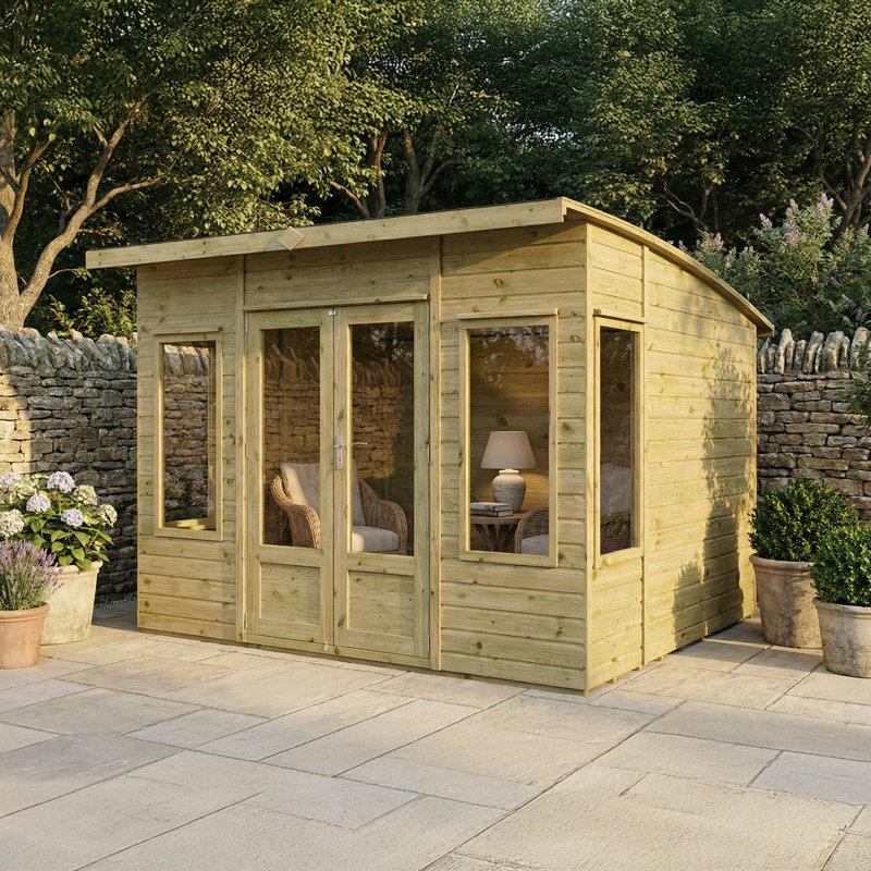 Mercia 10 x 8ft Premium Helios Summerhouse, No