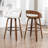 Modern 2-Piece Swivel Barstool Set In Warm Walnut-120155846-120155838