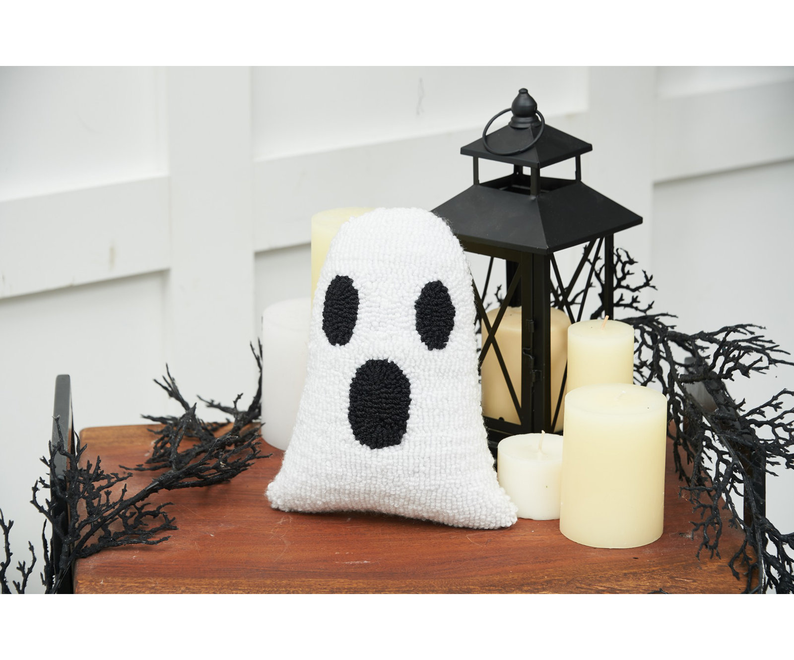Halloween Shaped Throw Pillow, Ghost