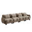 Canapé de soutien surdimensionné en chenille 4 places, avec 4 coussins de taille exquise, conception ergonomique incurvée, canapé modulaire facile à assembler pour le bureau du salon, café-133914852-133914847