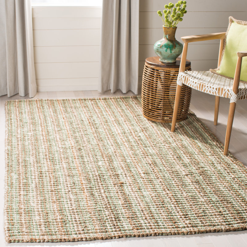 Tapis en jute tissé à la main Alda, Rectangle de 10 pi x 14 pi