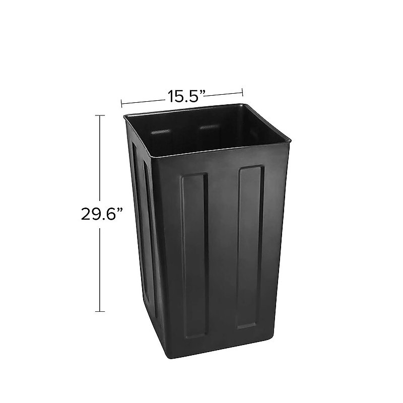 40 gallons Doublure de poubelle carrée en plastique pour intérieur / extérieur