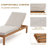 Naylor Solid Eucalyptus Wood Outdoor Chaise Lounge