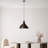 Antiquation Metal Chandelier, Adjustable Height 12 - 47.6 Inches | Ø11.8 x 2.8 Inches Base Plate | 1 x E27 Socket, Max 40W | Elegant Vintage Design, Perfect for Dining Room & Living Spaces, Bulb Not Included