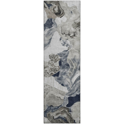 Premium Machine Washable Mehara AMF1691 Abstract Rug