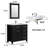 36" Single Bathroom Vanity Set with Sink Top and Mirror, Soft-Close Doors-53228714
