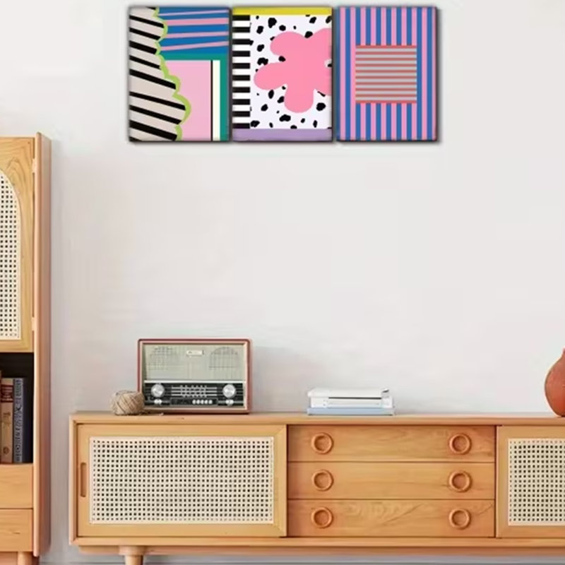 3 Piece Wrapped Canvas Wall Art, 30" H x 60" W