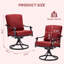 Ensemble de 2 chaises de patio pivotantes avec coussin (ensemble de 2)-97577781