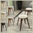 Hoxha Leather Round Dining Stool with Poplar Wood Legs and Swivel-1706171482