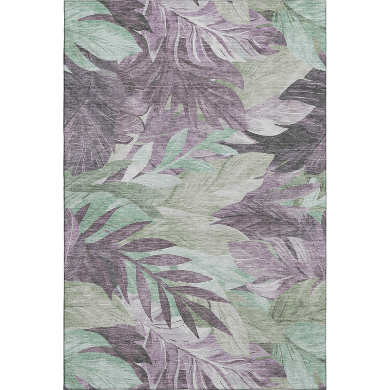 Premium Machine Washable Elize AMF1493 Floral Rug, Rectangle 2'6" x 3'10"