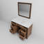 Meuble-lavabo simple l 48 po x P 22 po avec plateau blanc et miroir 34 po Ziva-27961613-79779537