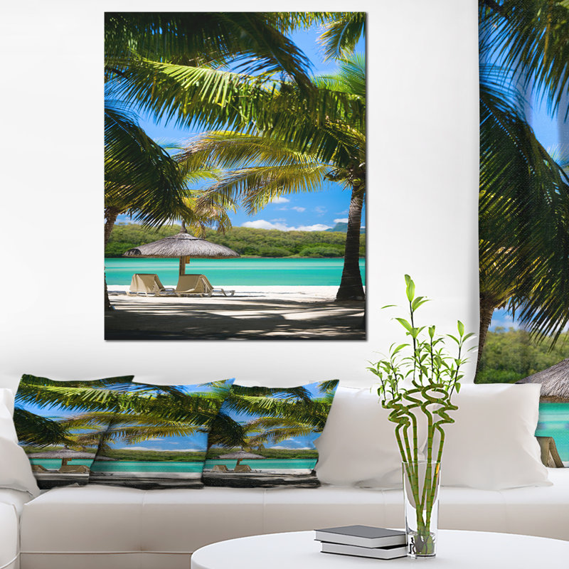 « tropical paradise », reproduction de photo sur toile tendue, H 40 po x l 30 po x p 1 po