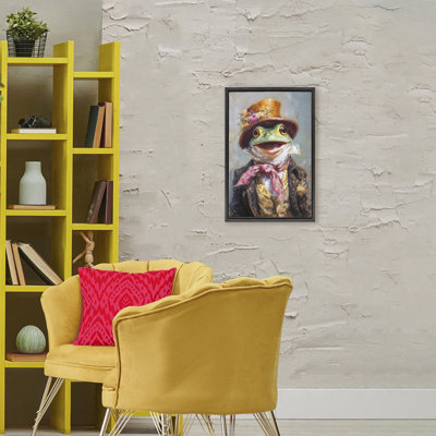 Cadre flottant Victorian Frog Portrait, design par Wumples