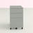 Carron 38cm Wide 3 -Drawer Mobile Steel File Cabinet