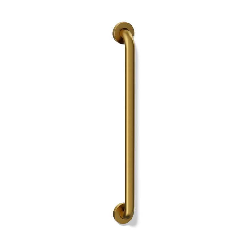 Contemporary Grab Bar, Vibrant Brushed Moderne Brass, 24"W