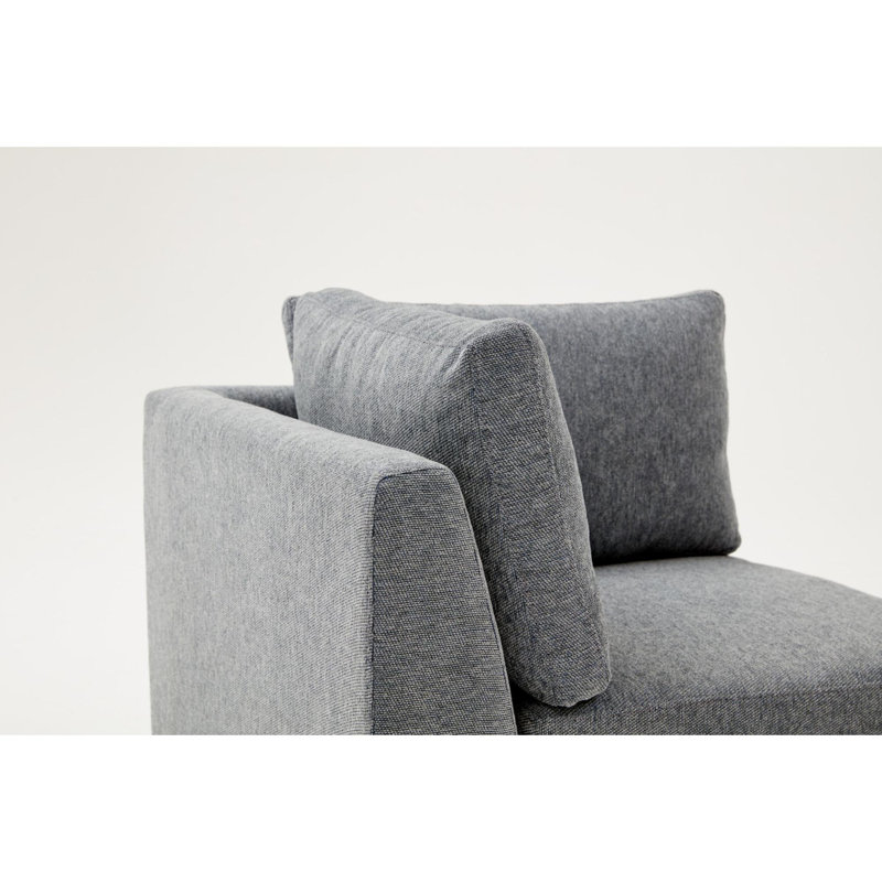 Nelu 1 Seater Seating Component, Grey, 94cm H x 160cm W x 71cm D