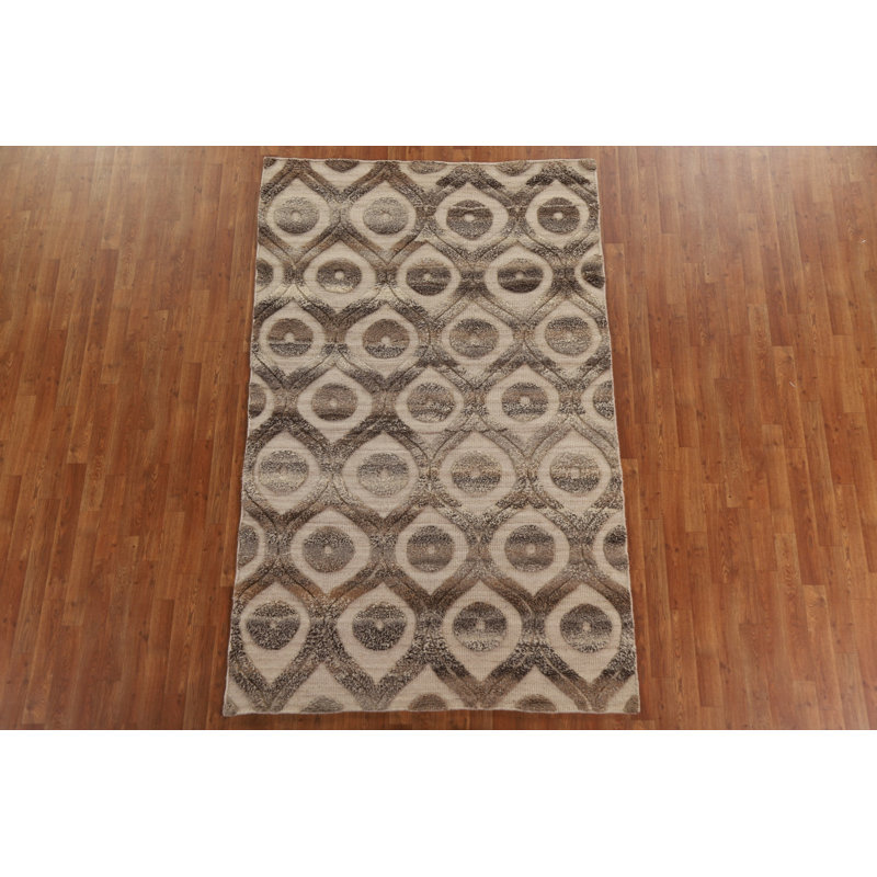 One-of-a-Kind 5'0" X 7'11" New Age Wool Area Rug in