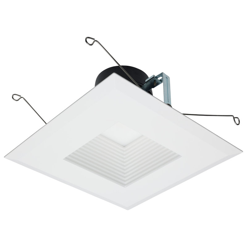 5" Square White Selectable CCT Dimmable LED Recessed Lighting Kit