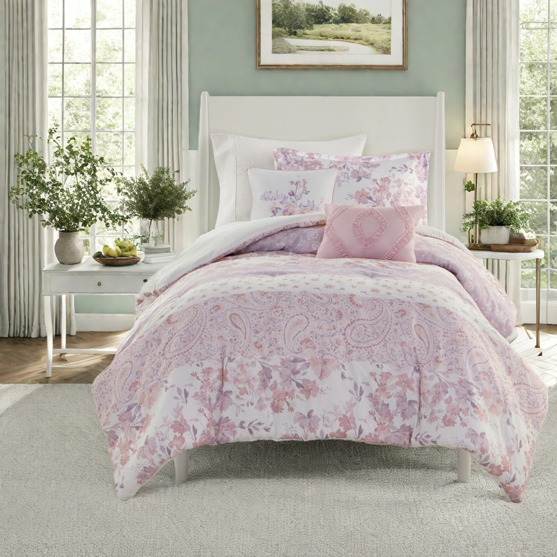 Certified Hypoallergenic Bedding Sets, Polyester Microfiber, Vintage Floral Design For Home